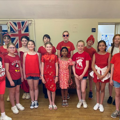 St Mary’s Year 6 Girls Wore Red To Help Raise Money For EACH And The Malala Fund