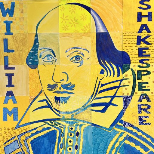 Shakespeare Artwork Created By St Mary’s Girls In Years 7 9, Which Provided The Backdrop For The Performances At Arts Fest (1)