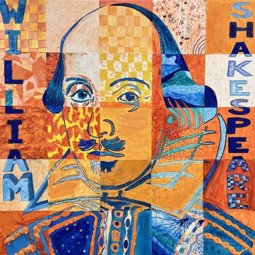 Shakespeare Artwork Created By St Mary’s Girls In Years 7 9, Which Provided The Backdrop For The Performances At Arts Fest (3)