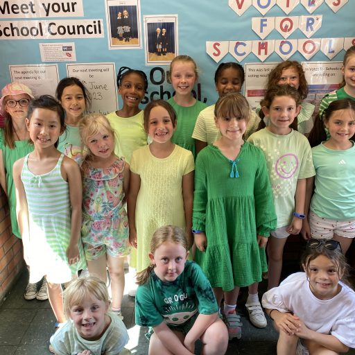 St Mary’s Girls In Year 3 Had Green Outfits To Support Rainbow Day