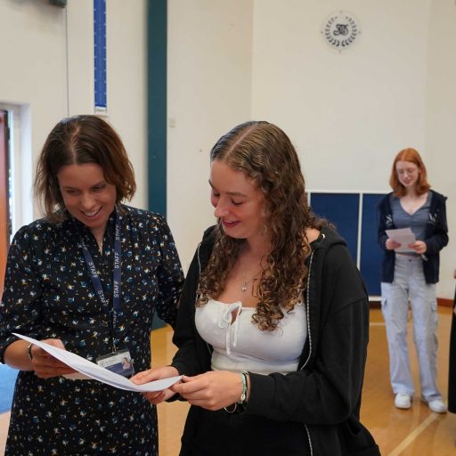 Grace Shares Her GCSE Results With Mrs Griffiths